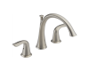 Delta T2738-SS Lahara Brilliance Stainless Two Handle Roman Tub Faucet Trim with Lever Handles