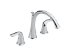 Delta T2738 Lahara Chrome Two Handle Roman Tub Faucet Trim with Lever Handles
