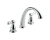 Delta T2775 Leland Chrome J-Spout Roman Tub Faucet Trim