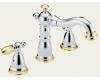 Delta T2755-CBLHP Victorian Chrome & Brilliance Polished Brass Roman Tub Faucet Trim Kit