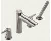 Delta T4785-SS Grail Brilliance Stainless Roman Tub Faucet Trim with Hand Shower