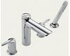 Delta T4785 Grail Chrome Roman Tub Faucet Trim with Hand Shower