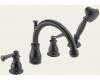 Delta T4769-RBLHP Orleans Venetian Bronze Roman Tub Faucet with Handshower Trim