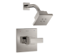Delta T14267-SSH2O Ara Stainless Monitor 14 Series Shower Only Trim with H2Okinetic Shower Head