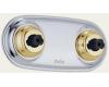 Delta Innovations T1817-CB Chrome & Brilliance Polished Brass Jetted Shower XO Jet Module Trim