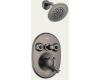 Delta T18240-PT Lockwood Aged Pewter Monitor Scald-Guard Jetted Shower System