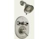 Delta Victorian T18255-NN Brilliance Pearl Nickel Monitor Scald-Guard Jetted Shower System