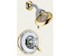 Delta Victorian T17255-CB Chrome & Polished Brass Monitor Scald-Guard Shower Trim with Volume Control