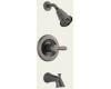 Delta T14438-PTH2O Lahara Aged Pewter Monitor 14 Series Tub And Shower Trim