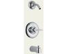 Delta T14485-LHD Grail Chrome Monitor 14 Series Tub And Shower Trim - Less Showerhead