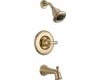 Delta T14494-CZH2O Linden Champagne Bronze Monitor 14 Series Tub and Shower Trim