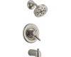 Delta T17485-SSH2O Grail Stainless Monitor 17 Series Tub and Shower Trim