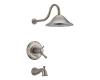 Delta T17T497-SS Cassidy Stainless Multichoice 17T Series Tub And Shower Trim