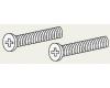 Delta RP6404PN Brilliance Polished Nickel Overflow Plate Screws