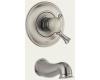 Delta T17140-SS Lockwood Brilliance Stainless Monitor Scald-Guard Tub Trim with Volume Control