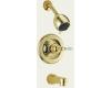 Delta T14430-PBLHP Innovations Brilliance Polished Brass Monitor Scald-Guard Tub & Shower Trim