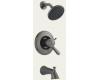 Delta T17T438-PT Lahara Aged Pewter Tempassure Tub & Shower Trim with Volume Control