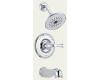 Delta T14440-LHP Lockwood Chrome Monitor Scald-Guard Tub & Shower Trim