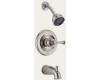 Delta T14469-SSLHP Orleans Brilliance Stainless Monitor Scald-Guard Tub & Shower Trim