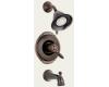 Delta 1755RB-716RB Victorian Venetian Bronze Scald-Guard Tub & Shower Faucet