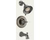 Delta Victorian T14455-PTLHP Aged Pewter Monitor Scald-Guard Tub & Shower Trim