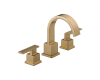 Delta 3553LF-CZ Vero Champagne Bronze Two Handle Widespread Lavatory Faucet