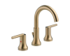 Delta 3559-CZMPU-DST Trinsic Champagne Bronze Widespread Bath Faucet with Metal Pop-Up