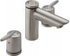 Delta 3585LF-SSMPU Grail Brilliance Stainless Two Handle Widespread Lavatory Faucet