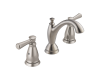 Delta 3593-SSMPU-DST Linden Stainless Two Handle Widespread Lavatory Faucet