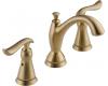 Delta 3594LF-CZMPU Linden Champagne Bronze Two Handle Widespread Lavatory Faucet