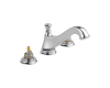Delta 3595LF-MPU-LHP Cassidy Chrome Two Handle Wide Spread Lavatory - Low Arc Spout with Metal Pop-Up