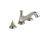 Delta 3595LF-PNMPU-LHP Cassidy Brilliance Polished Nickel Two Handle Wide Spread Lavatory - Low Arc Spout with Metal Pop-Up