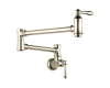 Delta 1177LF-PN Polished Nickel Wall Mount Pot Filler Faucet - Traditional