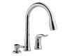 Delta 16970-SD-DST Kate Chrome Single Handle Pull-Down Kitchen Faucet with Soap Dispenser