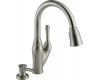 Delta 16971-SSSD-DST Velino Stainless Pull-Down Kitchen Faucet With Integrated Soap Dispenser
