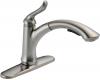 Delta 4353-SS-DST Linden Brilliance Stainless Single Handle Pull-Out Kitchen Faucet