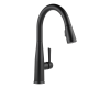 Delta 9113T-BL-DST Matte Black Single Handle Pull-Down Kitchen Faucet with Touch2O Technology