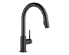 Delta 9159-BL-DST Matte Black Single Handle Pull-Down Kitchen Faucet