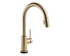 Delta 9159T-CZ-DST Trinsic Champagne Bronze Single Handle Pull-Down Kitchen Faucet Featuring Touch2O Technology