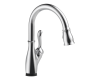 Delta 9178T-DST Chrome Single Handle Pull-Down Kitchen Faucet with Touch2O Technology