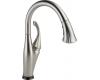 Delta 9192T-SS-DST Addison Brilliance Stainless Single Handle Pull-Down Kitchen Faucet Featuring Touch2O