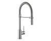 Delta 9659-DST Chrome Single Handle Pull-Down Kitchen Faucet with Spring Spout