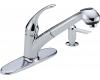 Delta B4310LF-SD Foundations Core-B Chrome Single Handle Pull-Out Kitchen Faucet With Soap Dispenser