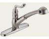 Delta Saxony 473-SS Brilliance Stainless Pull-Out Kitchen Faucet