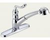 Delta 473 Saxony Chrome Pull-Out Kitchen Faucet