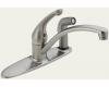 Delta 302-SSWF Sincerity Brilliance Stainless Single Handle Kitchen Faucet