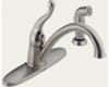 Delta Talbott 419-SSWF Brilliance Stainless Single Handle Kitchen Faucet