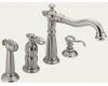 Delta 156-SSWF Victorian Brilliance Stainless Single Handle Kitchen Faucet