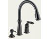 Delta 955-RBSD-DST Victorian Venetian Bronze Diamond Seal Technology Kitchen Pull Down with Soap Dispenser