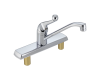 Delta 120LF Classic Chrome Single Handle Kitchen Faucet